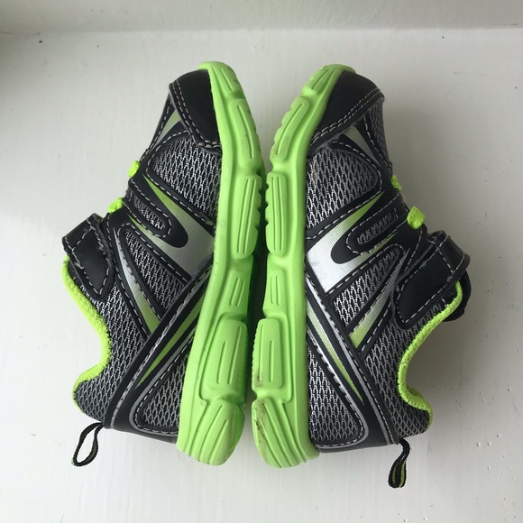 Garanimals Green & Black Baby Boy Sneakers Size 5 - Picture 7 of 9